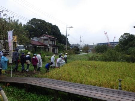 田んぼへ出発