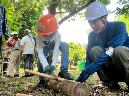 竹を切る様子２