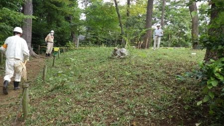 下草刈り終了後