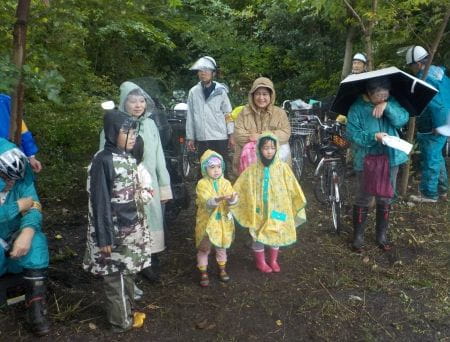 保全活動をした参加者の様子