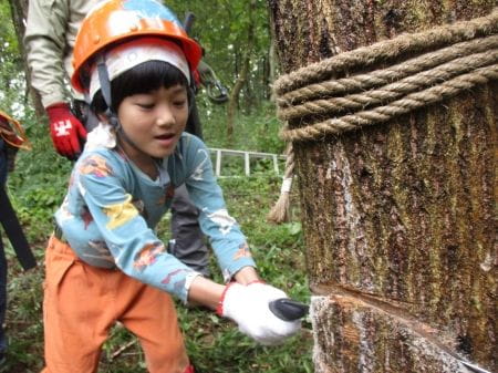 腰を入れて受け口作り