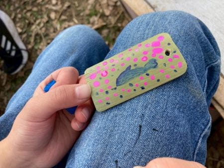 完成したネームタグ